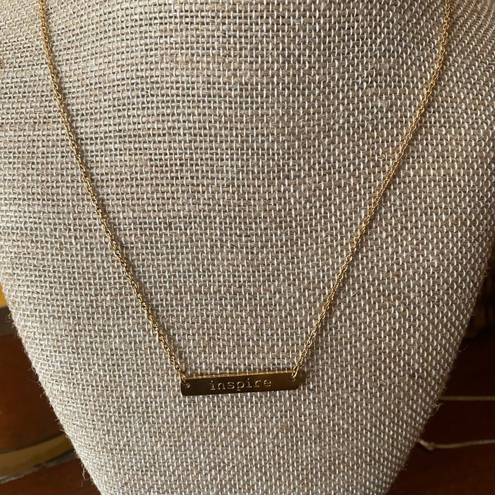 Gold tone necklace
